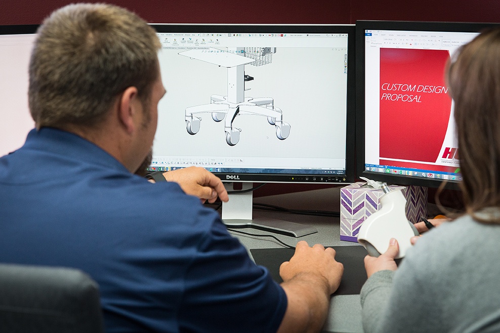 Custom Medical Cart Design Engineering team