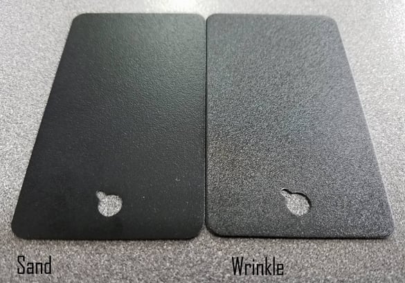 Sand vs. Wrinkle Texture Sand vs. Wrinkle Texture