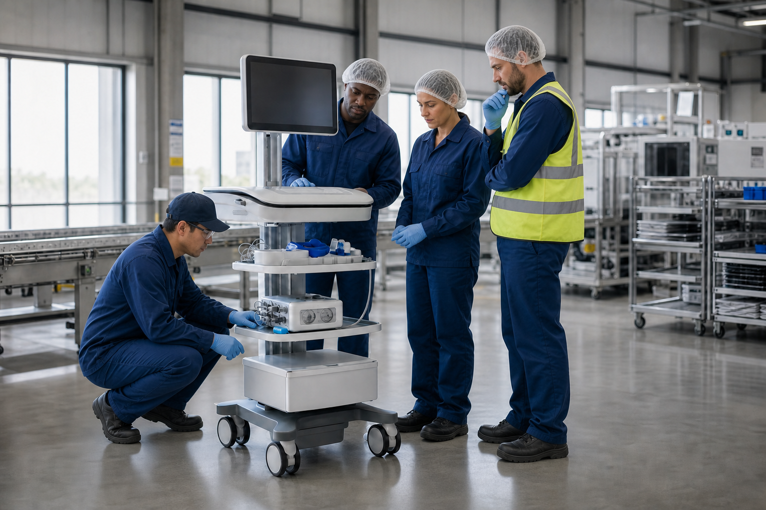 manufacturers around a medical cart