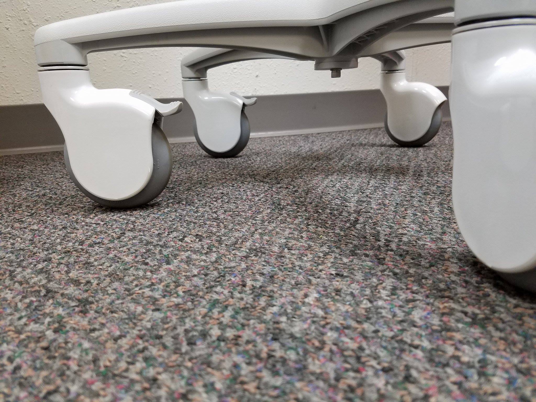 Medical cart casters