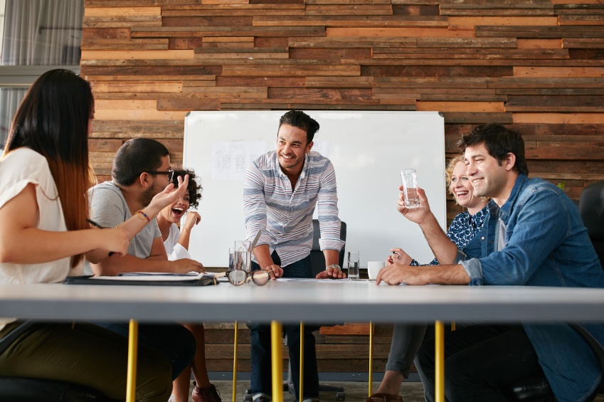 a group of people collaborating at a table