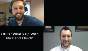 images of nick and chuck with text "what's up with nick and chuck"