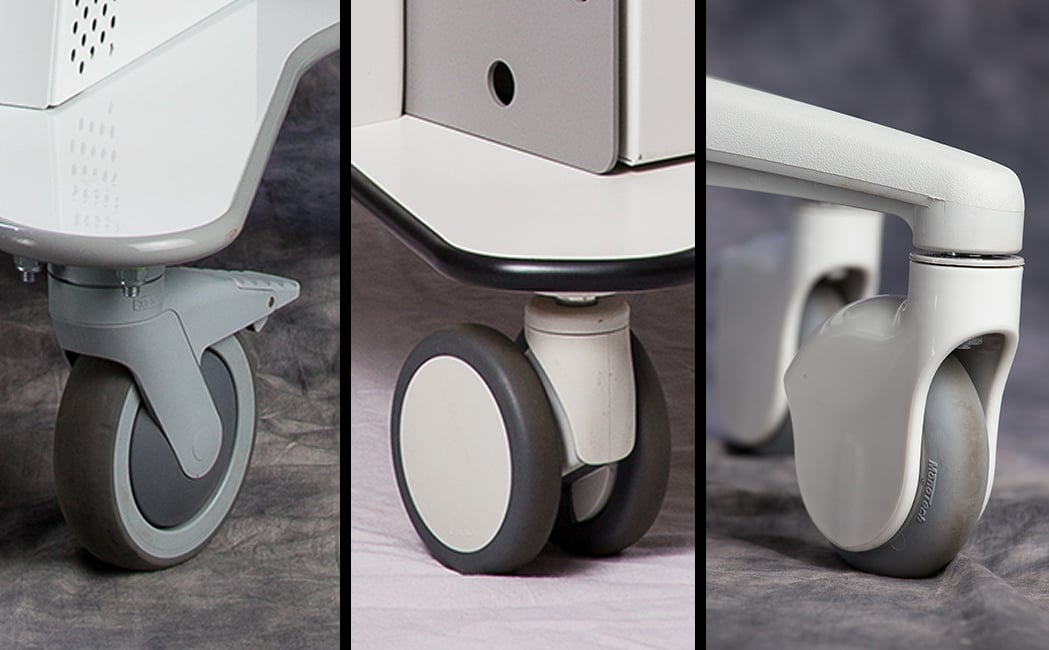 3 different types of casters