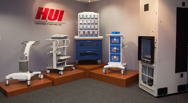 display of medical carts