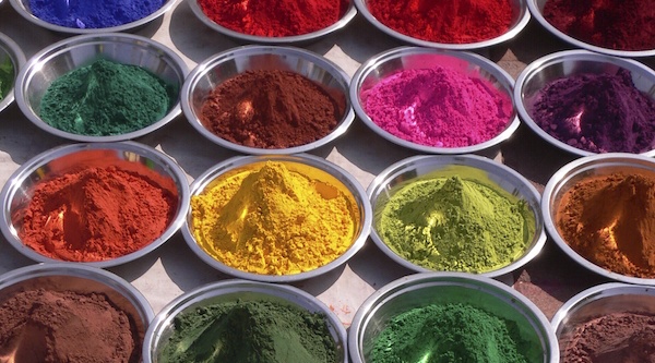 pots of powder in multiple colors